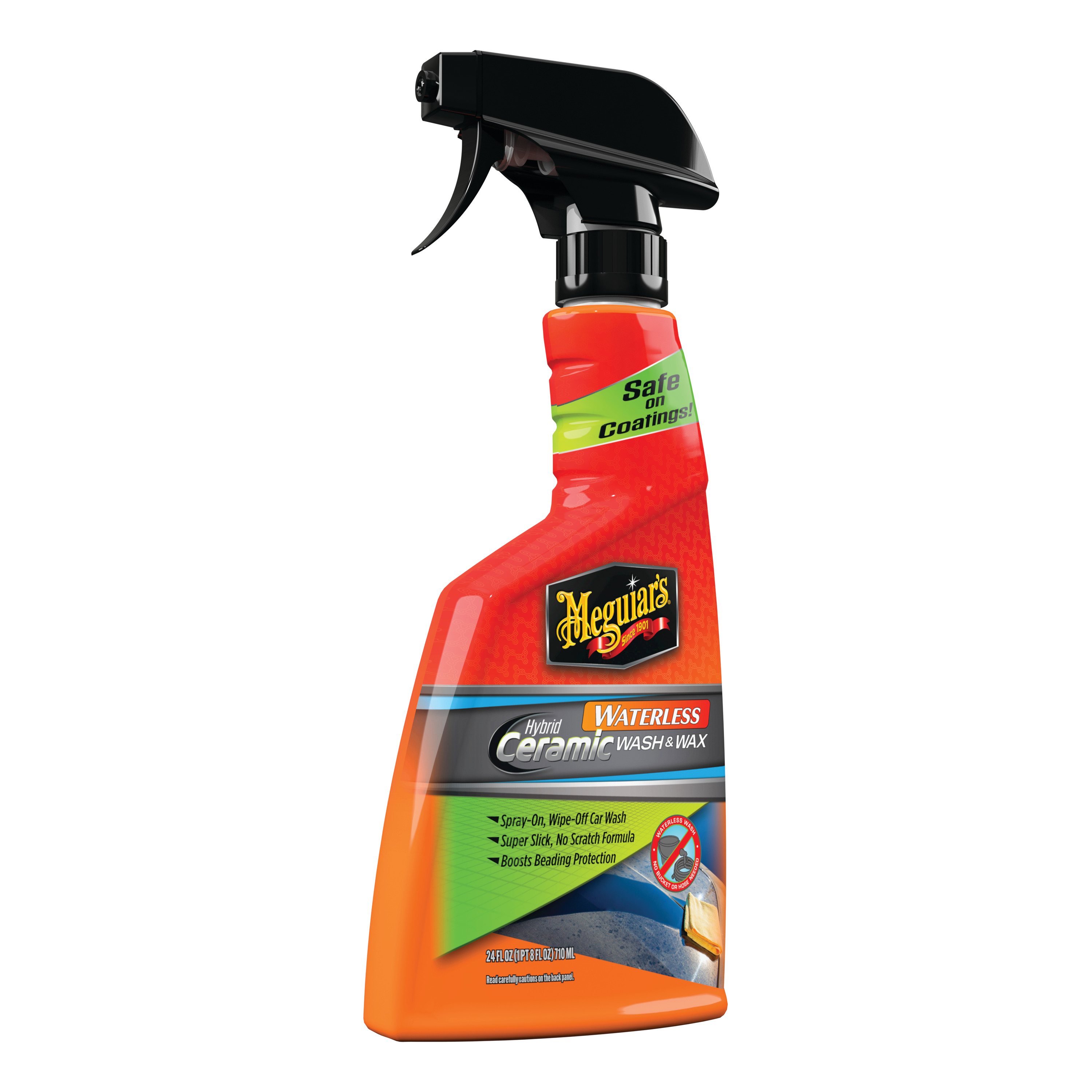 Meguiars G251024EU Hybrid Ceramic Waterless Wash Wax Trockenwäsche Spray 710ml